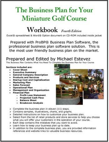Mini golf business plan template