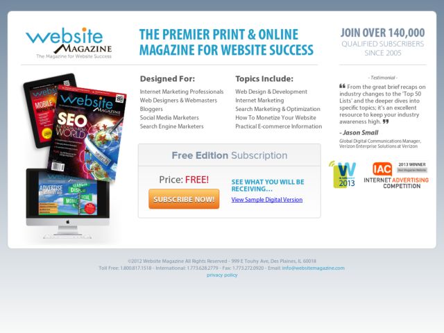 Free Website Magazine